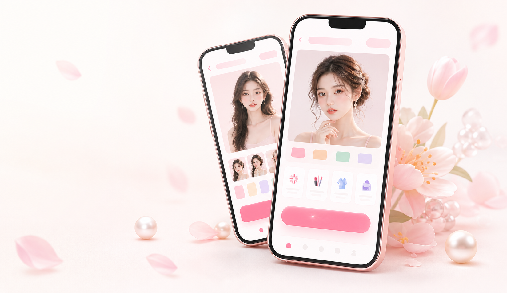 AI形象色彩 APP 手机界面展示